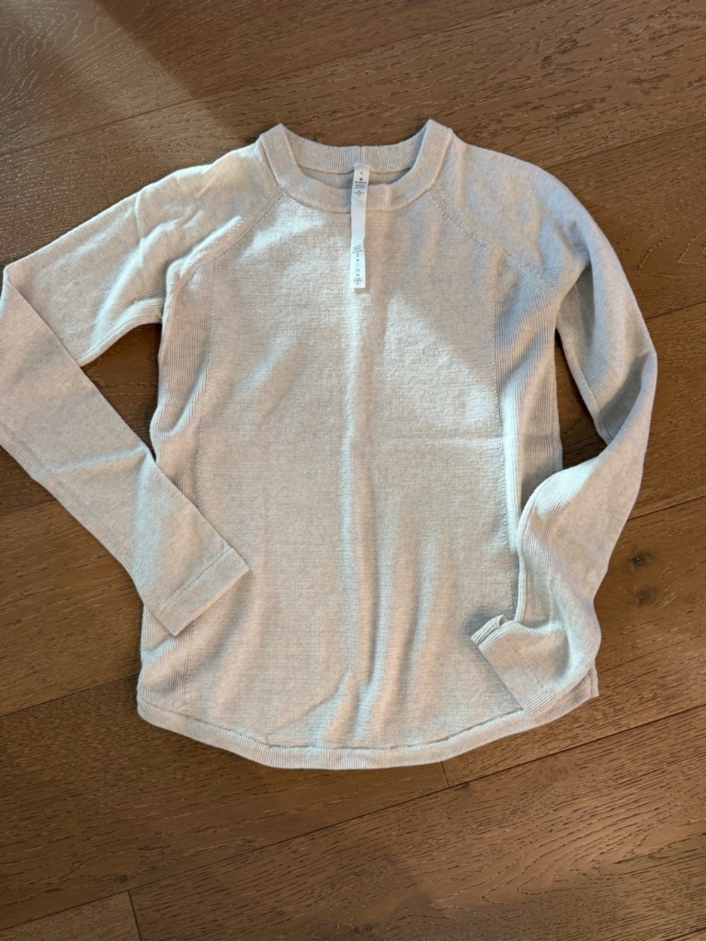 lululemon Merino Wool off white Long-Sleeve Crew Sweater